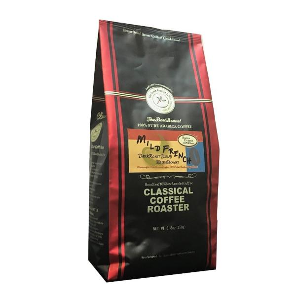 コーヒー 珈琲 コーヒー豆 マイルドフレンチ ブレンド コーヒー 250g 8,8oz 豆 or 挽