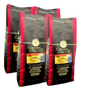 コーヒー豆 160杯分 アラビカ豆100% マイルド フレンチ ブレンド コーヒー 4LB( 454ｇ×４袋）セット 【 豆 or 挽 】｜CLASSICAL COFFEE ROASTER