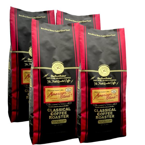 コーヒー豆 160杯分 アラビカ豆100% アメリカン ブレンド コーヒー 4LB( 454ｇ×４袋...