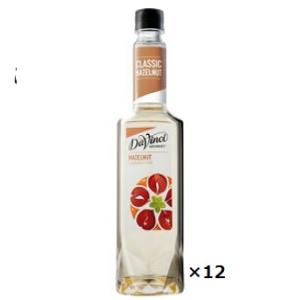 Davinci ダヴィンチ フレーバーシロップ ヘーゼルナッツ PET 12本 ケース 販売  75...