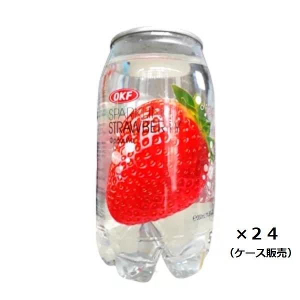 OKF クリアスパークリング いちご 24本入 ケース販売