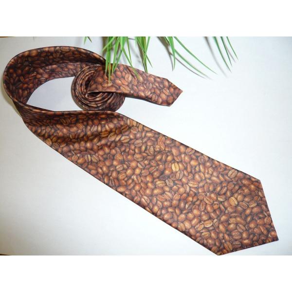 おしゃれなネクタイ コーヒー豆柄 ネクタイ 面白グッズ