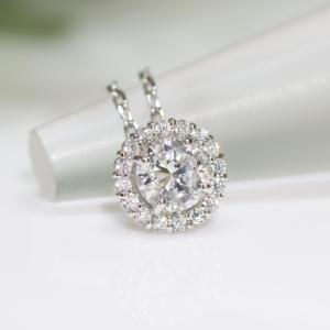 Pt900 K18YG 中石 0.3ct ダイ...の詳細画像5
