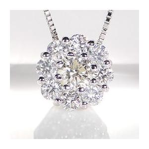 ネックレス ダイヤモンド プラチナ 0.9ct...の詳細画像1