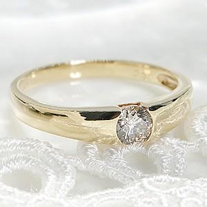 Classic CHESS K18YG 一粒ダイヤモンドリング【0.3ct】イエロー