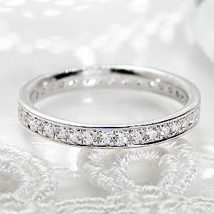 プラチナ ダイヤモンド フルエタニティ リング 送料無料 0.3カラット 0.3ct pt900 ピンキー 人気 おすすめ 指輪 上品 定番 シンプル csr0099｜classicchess