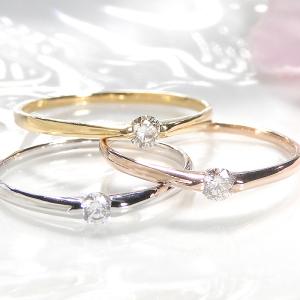 K18YG 一粒 0.1ct 天然ダイヤモンド...の詳細画像4