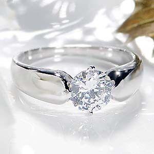 ダイヤモンド 指輪　リング プラチナ 一粒 大粒　pt900  Hカラー 1.00ct CSR015...