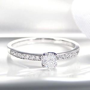 プラチナ ダイヤモンド リング 送料無料 一粒 1粒 指輪 pt900 ダイヤ 0.35カラット シ...