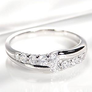 指輪 リング ダイヤモンド プラチナ レディース エタニティ ダイヤ 送料無料 10石 指輪 pt900 10粒 テンダイヤモンド 10周年 10年 0.5カラット 0.5ct CSR0221-pt