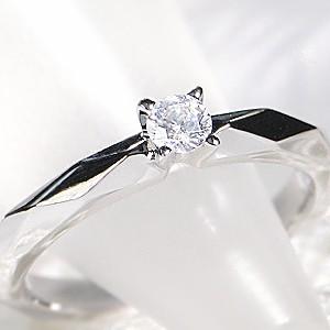 プラチナ 一粒 ダイヤモンド リング 送料無料 マリッジ ブライダル 上品 重ねづけ シンプル 1粒...