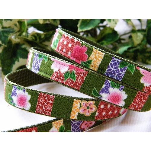 【30％OFF】【大正ロマン：抹茶】S　犬　首輪＆リードセット