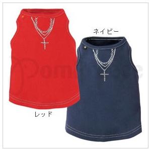 【￥980均一】十字ラインストーン　セレブタンク　2号(1919)　犬　服