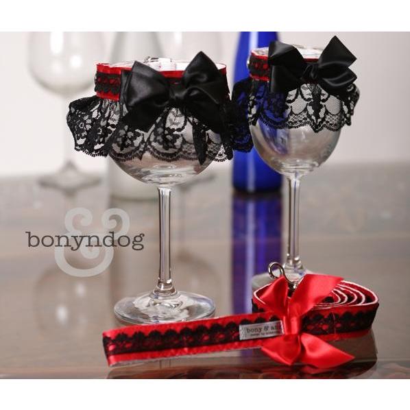 【20%OFF】bonyndog　carmen　レース カラー＆リードセット　XS〜XL