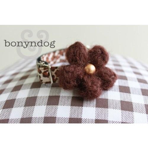 bonyndog　レオパード柄　カラー　S・Ｌ　（首輪のみ）