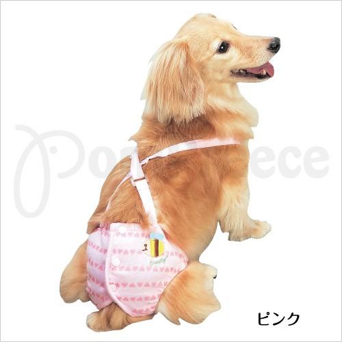 【50％OFF】【ダックス用サニタリーパンツ】ハートボーダーサニタリーパンツ　３号(2905)