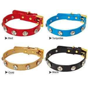 【50％OFF】【RADICA*ラディカ】エナメルのラインストーンカラー　S （55011）　犬　首...