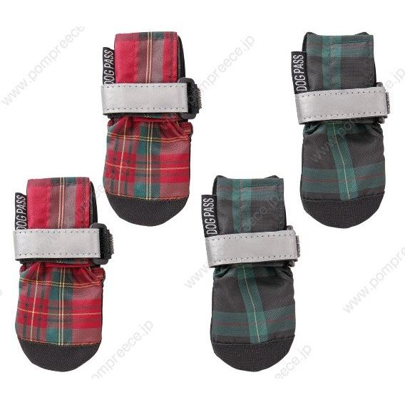 【在庫処分】ワンワンシューズ　タータンチェック 7号[3118]　大型犬　靴　ポンポリース