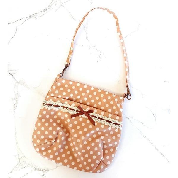 消臭マナーポーチ 　防水リボンドット【うんち袋】【エチケットポーチ】【お散歩用品】【ウンチ処理袋】