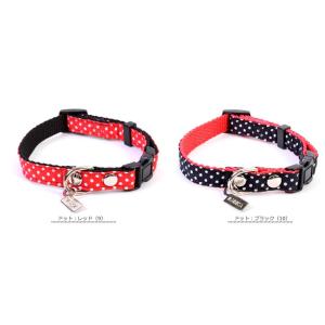 【50％OFF】【ラディカ　犬　首輪】ドットファッションカラー　SS〜M