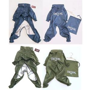 SOMETHING レインンコートSS〜S　犬服