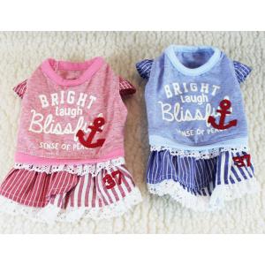 【￥1260均一】アンカーポイントワンピース（ハンガー無）　ＸＳ〜ＸＬ【犬 春夏服】