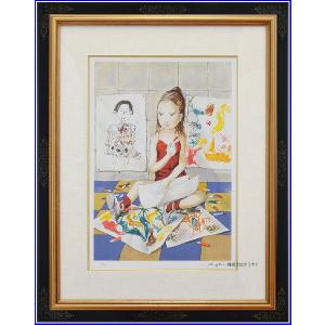 藤田嗣治 レオナール・フジタ 茶色のネコ リトグラフ 複製版画 藤田嗣治 レオナール・フジタ 茶色のネコ リトグラフ 複製版画