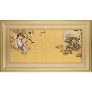 尾形光琳 燕子花図 右隻・左隻セット 複製画 巧藝画 大塚巧藝社