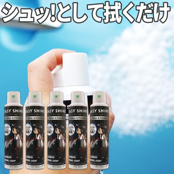 【5本セット】CUSCO クスコ EASY SHINE イージーシャイン 240ml×1本クロス付き...