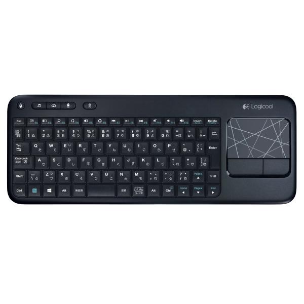 Logicool ワイヤレス タッチキーボード K400r ブラック ロジクール