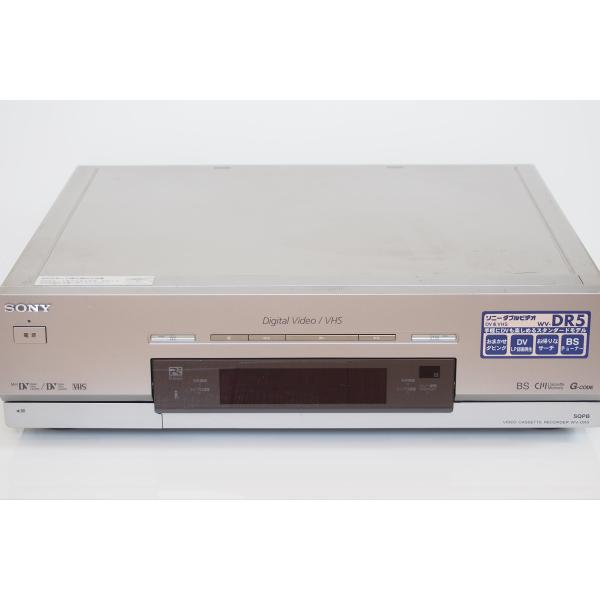 SONY DV+VHSビデオデッキ　ソニー　WV-DR5　前面入力のフタがありません　三か月保証　2...