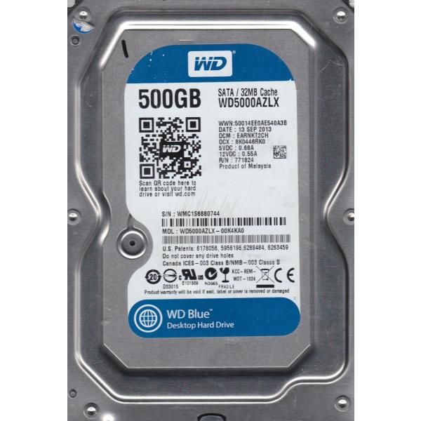 Western Digitalブルーwd5000azlx 500 GB 7200 RPM SATA ...