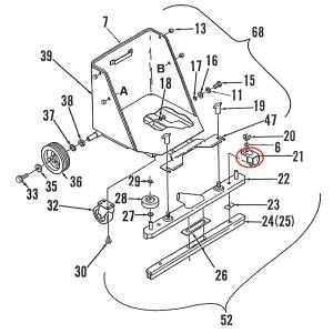ニルフィスク エアースクープ8用ローラーASS...の詳細画像1