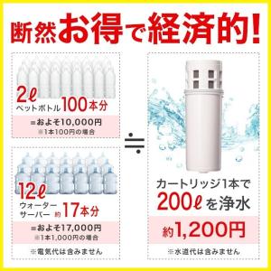 クリンスイ カートリッジ ポット型 浄水器カー...の詳細画像3