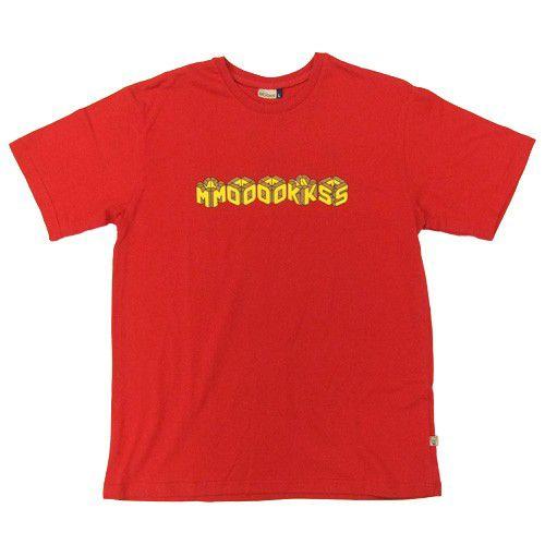 MOOKS メンズ プリントTシャツ サイズL