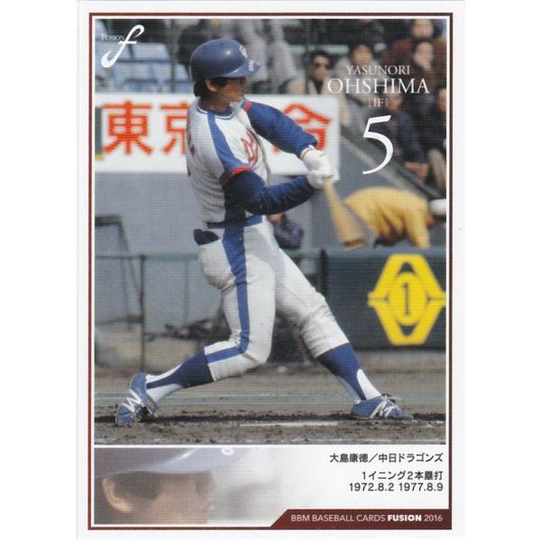 BBM 2016 FUSION 大島康徳 024 記録の殿堂