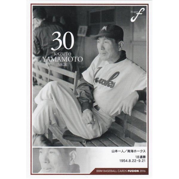 BBM 2016 FUSION 山本一人 060 記録の殿堂