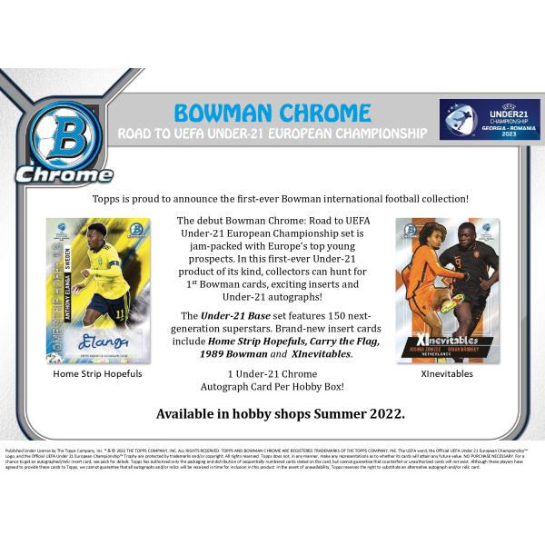 【予約】 SOCCER 2022 TOPPS BOWMAN CHROME ROAD TO UEFA ...