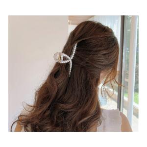 パール ヘアクリップ 大きめ バンスクリップ ...の詳細画像3