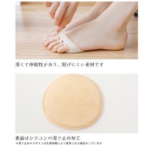 脱げない 靴下 レディース 指先なし パッド付...の詳細画像5