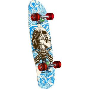 Powell Peralta Mini Skull & Sword Blue Cruiser Complete Skateboard - 8.0