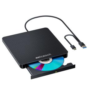ａｅｌｒｓｏｃｈ ブルーレイドライブ 外付け プレーヤー dvd ブルーレイ対応 USB-A+Type-c（USB-C）ポート対応 WIN7