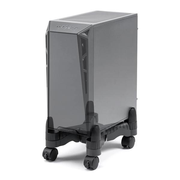 サンワダイレクト CPUスタンド デスクトップ用 キャスター付 ほこり対策 無段階調節 100-CP...