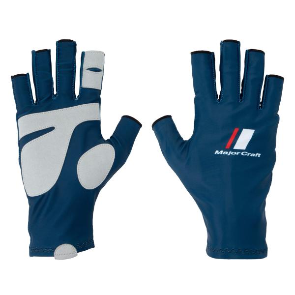 メジャークラフト グローブ UVカット サマーグローブ LL ネイビー SG-LL20NV 釣り
