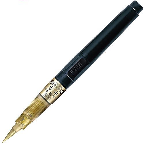呉竹 筆ペン くれ竹筆 小ぶり 中字 金色 DGS160-101S