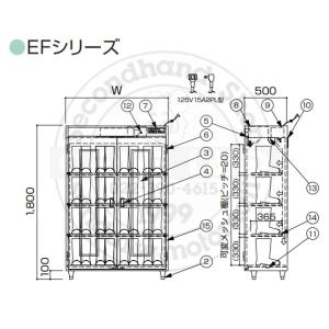 オゾン殺菌庫 靴用 EF-120型 乾燥機能付...の詳細画像1