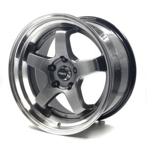 CLEAVE RACING FL53 ホイール2本のみ CLEAVE RACING FL53 17x9.0J +18 5H-114.3 ガンメタ/マシンド 2