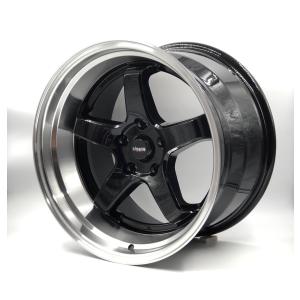 CLEAVE RACING FL53 18x9.5J +18 5H-114.3 ブラック/マシンド 2