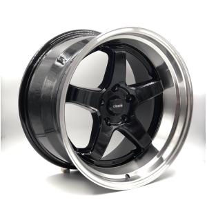 CLEAVE RACING FL53 18x10.5J +15 5H-114.3 ブラック/マシンド 4本セット｜cleaveonline