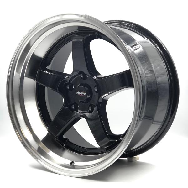 CLEAVE RACING FL53 18x9.5J ±0 5H-114.3 ブラック/マシンド 2...